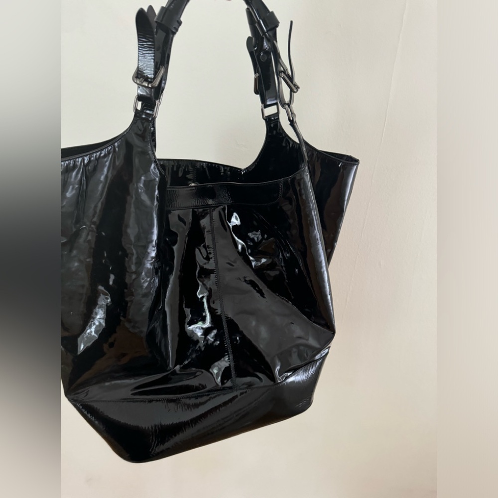 Jil Sander Oversized Tote Bag glossy Leather unisex